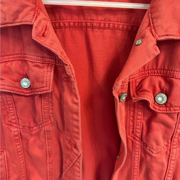 Free People Red Rumors Demin Jacket - Picture 6 of 11